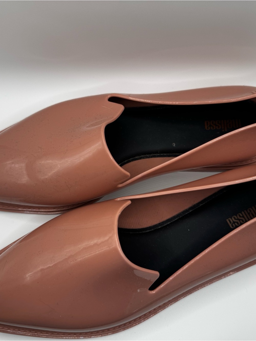 Melissa Dusty Rose Jelly Slip-On Loafers Size 9